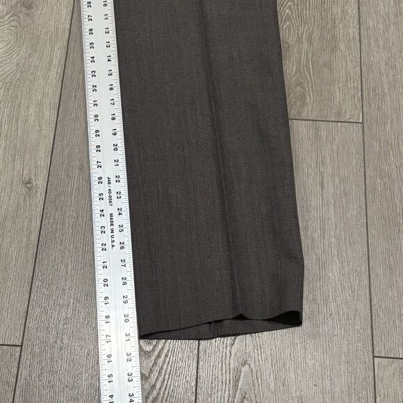 Christian Dior Monsieur Suit 2 Piece 40R (36x32) Wool Gray Brown Herringbone - Picture 14 of 15